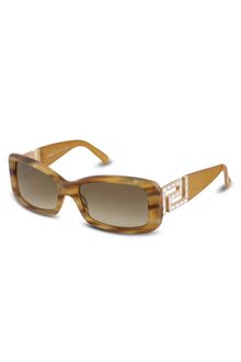 Versace Greca Plastic Rectangular Sunglasses - Lyst