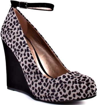 BCBGMAXAZRIA Black Grey Leopard Suede - Lyst