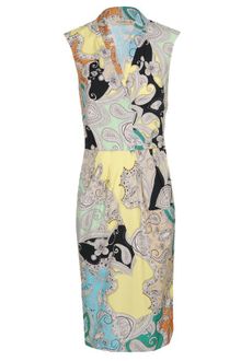Etro Paisley Printed Stretch Cotton Dress - Lyst