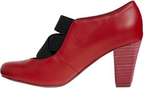 cherry red high heels