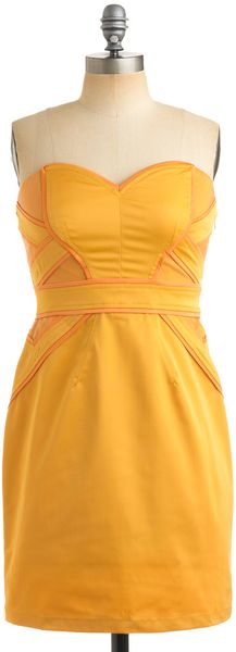 ModCloth Tangerine Zest Dress - Lyst