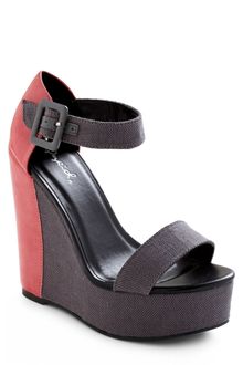 ModCloth Coral Elation Wedge - Lyst