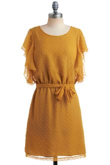 ModCloth Go For The Goldenrod Dress - Lyst
