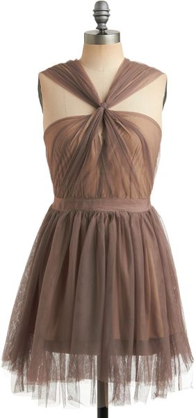 ModCloth Light Of The Silvery Plume Dress - Lyst