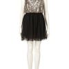 Topshop Sequin Skirt Dress  in Black (pewter) - Lyst