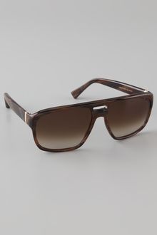 Yves Saint Laurent Plastic Aviator Sunglasses - Lyst