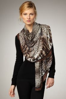 Roberto Cavalli Jane Leopard-print Stole - Lyst