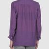 See By Chloé Bow Collar Blouse in Beige - Lyst
