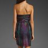 Shoshanna  Draped Strapless Dress in Multicolor (watermelon) - Lyst