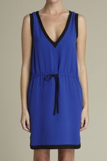 Adam Lippes Sleeveless V-neck Dress - Lyst