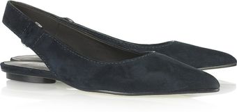 Calvin Klein Kacia Suede Flats - Lyst