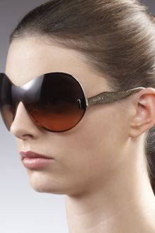Miu Miu P-rounded Shield Sunglasses - Lyst