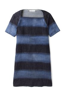 See By Chloé Blue Degradee Denim Stripe Shift Dress - Lyst