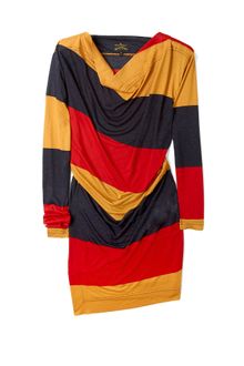 Vivienne Westwood Anglomania Red Drape Dress - Lyst