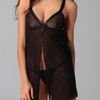 Cosabella Vanna Babydoll & Gstring in Black - Lyst