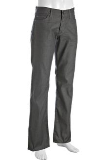 7 For All Mankind Grey Stretch Denim Standard Straight Leg Jeans - Lyst