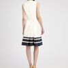 Akris Punto Belted Stripe Dress in Beige (white) - Lyst