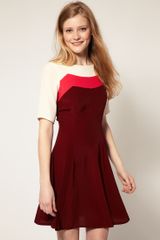 ASOS Collection Asos Skater Dress in Colour Block