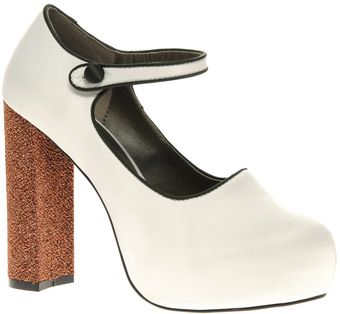  Asos Pickle Platform Mary Jane Block Heel Shoes 