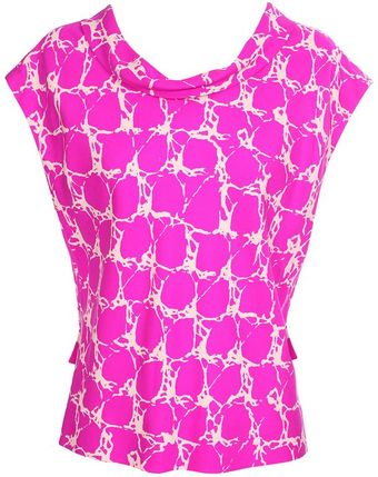  Printed Silk Twill Top 