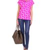 Balenciaga Printed Silk Twill Top in Pink - Lyst