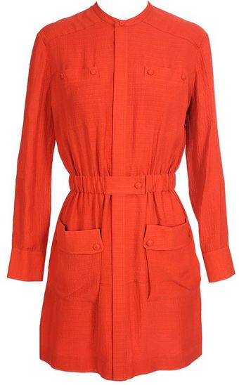  Crepe Silk Cargo Dress 