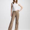 Brunello Cucinelli WideLeg Suede Pants in Brown - Lyst