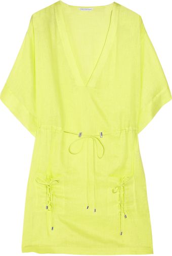 Diane Von Furstenberg Sporty Kleio Linen Tunic - Lyst