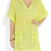 Diane Von Furstenberg Sporty Kleio Linen Tunic in Green - Lyst