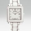 Fendi Ceramic Square Watch in White - Lyst