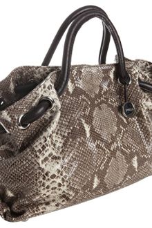 Furla Roccia Snake Embossed Leather Carmen Medium Tote - Lyst