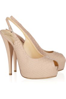 Giuseppe Zanotti Snake-effect Leather Pumps - Lyst