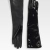 Gucci Long Patent Leather Gloves in Black - Lyst