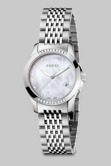 Gucci Diamond Accented Stainless Steel Watch - Lyst
