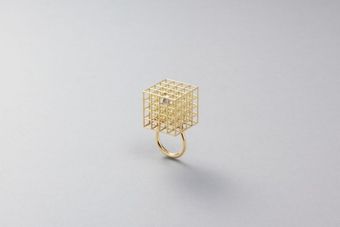 Jacqueline Rabun Square Cage Diamond Cocktail Ring - Lyst