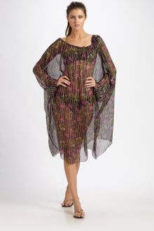 Jean Paul Gaultier Silk Printed Cover-Up - Lyst