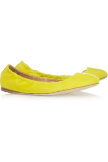 Jil Sander Leather Ballet Flats - Lyst