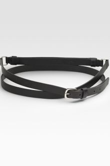 Lafayette 148 New York Double Skinny Belt - Lyst