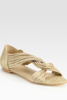 Loeffler Randall Flat Sandals - Lyst