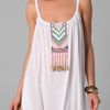 Mara Hoffman Embroidered Peasant Dress in White - Lyst