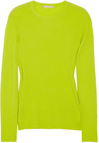 Michael Kors Ribbed Cashmere Sweater - Lyst