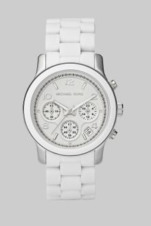 Michael Kors Silicone Bracelet Chronograph Watch - Lyst