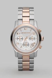 Michael Kors Two-tone Chronograph Watch - Lyst
