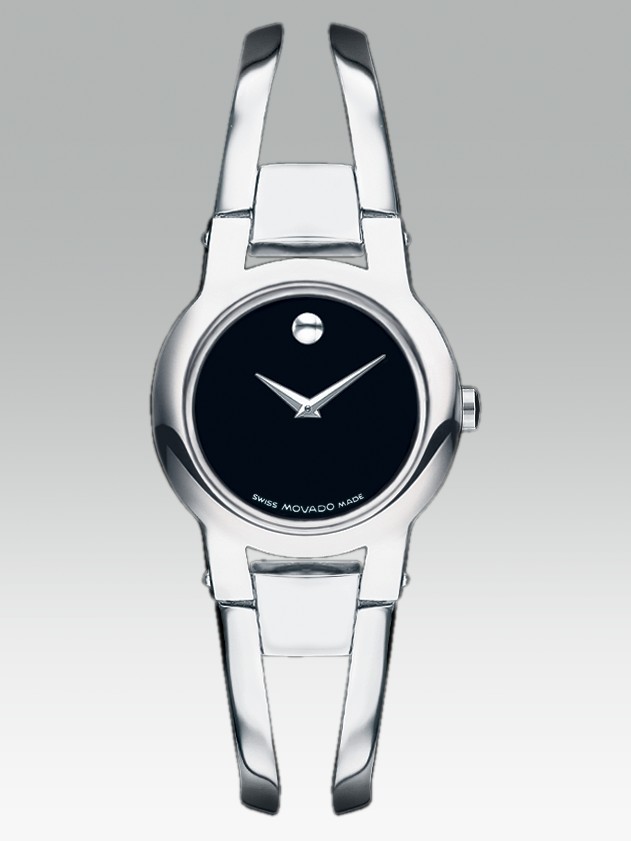 Movado Ladies Amorosa Stainless Watch in Silver