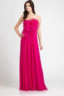 Notte By Marchesa Silk Chiffon Gown - Lyst