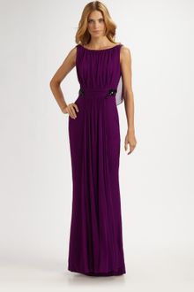 Notte By Marchesa silk chiffon gown - Lyst