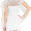Philosophy Di Alberta Ferretti Crocheted Cotton Mini Dress in White - Lyst