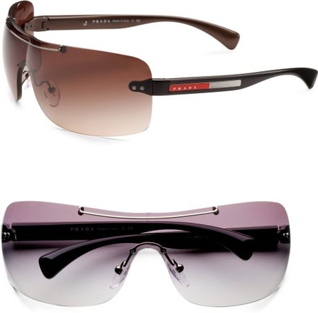 prada rimless glasses mens