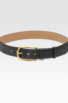 Prada Pebbled Leather Belt/narrow - Lyst