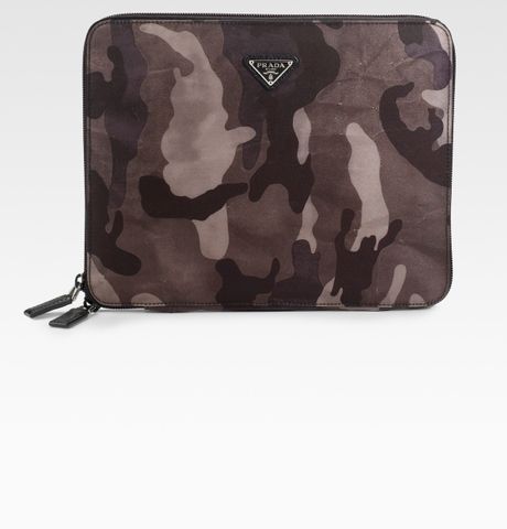 Prada Nylon Camouflage Case For Ipad in Green for Men - Lyst